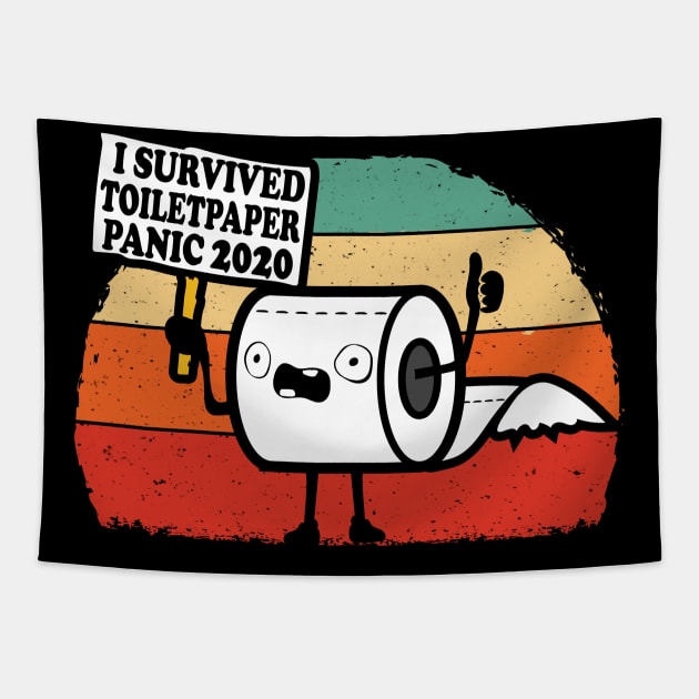 I Survived Toilet Paper Panic 2020 Tapestry by Dailygrind