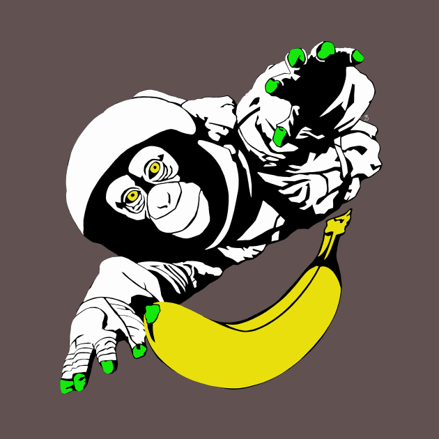 Space Monkey by LefTEE Designs