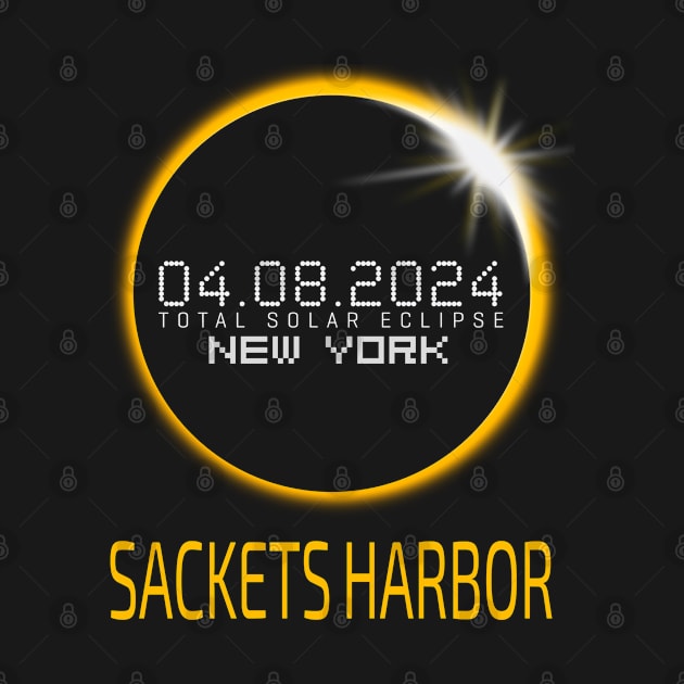 SACKETS HARBOR New York Total Solar Eclipse April 8 2024 by TeeaxArt