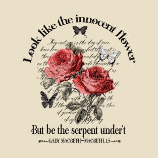 Shakespeare's Lady Macbeth quote - dark coquette T-Shirt