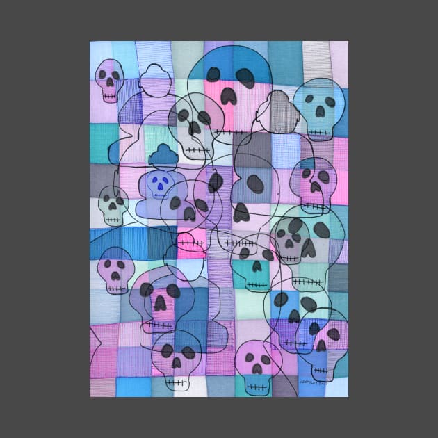 Skulls & Buddhas Cool Colors by AleHouseDrae