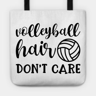 Volleyball Hair Don't Care Funny Tote