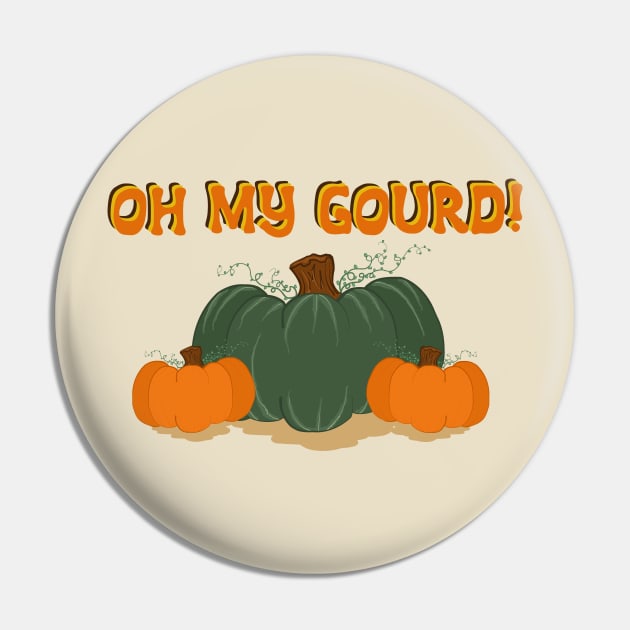 Oh My Gourd Funny Fall Saying Pin by Punderstandable