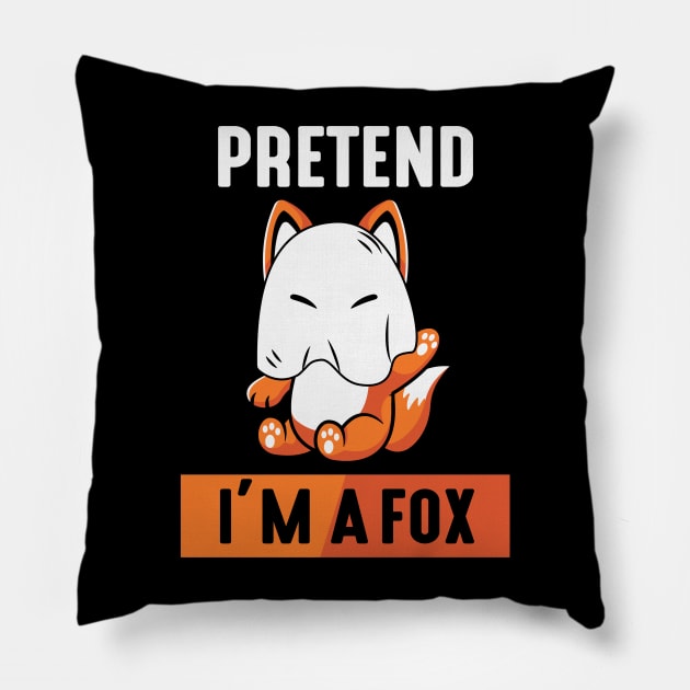 pretend im a Fox Pillow by MZeeDesigns