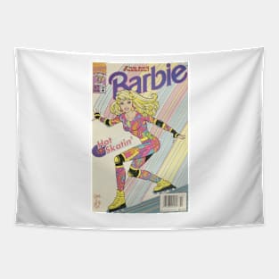 Barbie Comics - Take her Rollerblading Tapestry