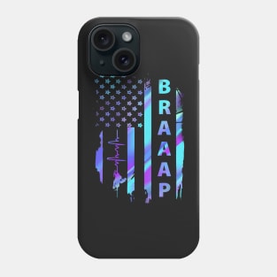 Snowmobile Heart Beat Usa Phone Case