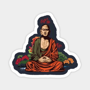 Buddhist monk Magnet