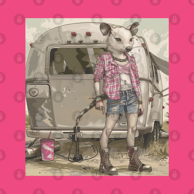 Opossum Queen of the Trailer Park by  tintiger