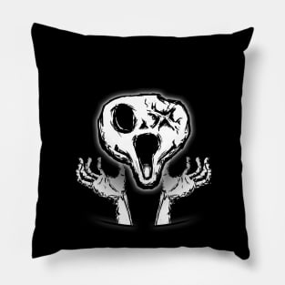 Screaming Skull Pillow