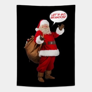 Santa Hates Biden Tapestry