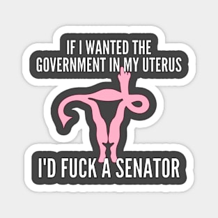 If I Wanted The Government In My Uterus Shirt Magnet