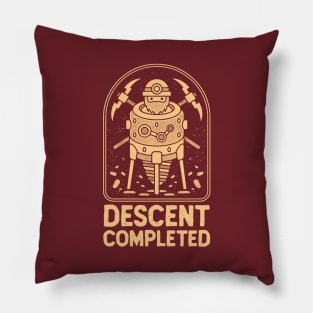 Descent Completed Crest Pillow