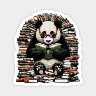 Book Panda Bear Reading Literacy Magnet