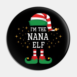 I'm The Nana Elf Matching Family Christmas Pajama Pin