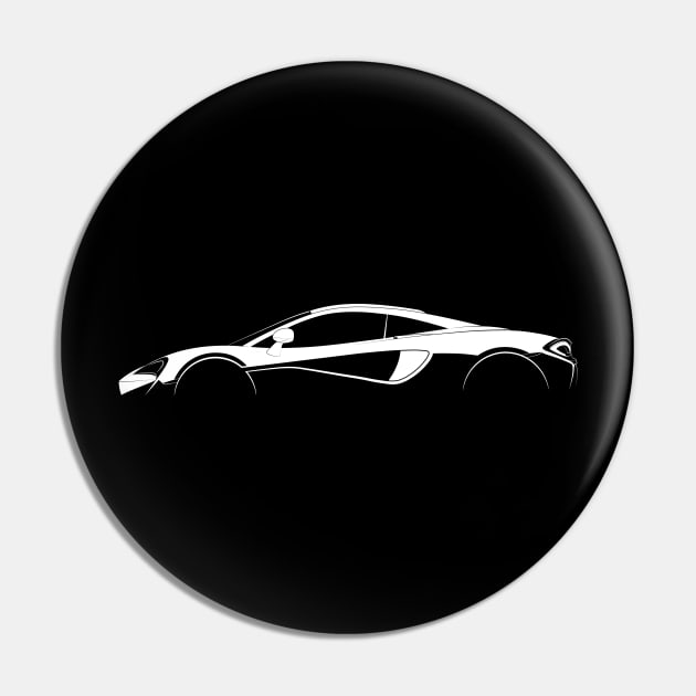 McLaren 570S Silhouette Pin by Car-Silhouettes