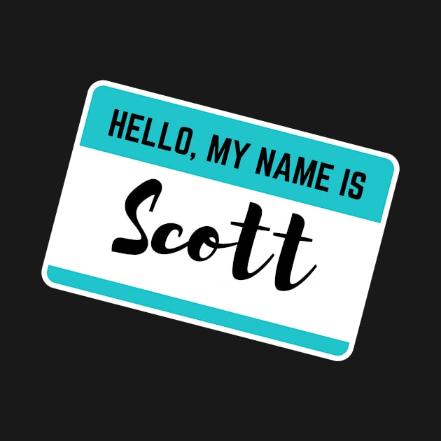 Hello My Name Is Scott by Word Minimalism