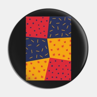 Abstract Shapes Colorful Pin