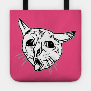 Ugly Coughing Cat Meme Tote