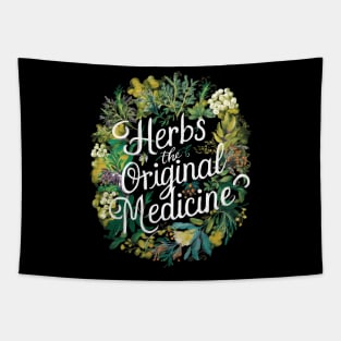 Herbs: the original medicine , herbalist day Tapestry