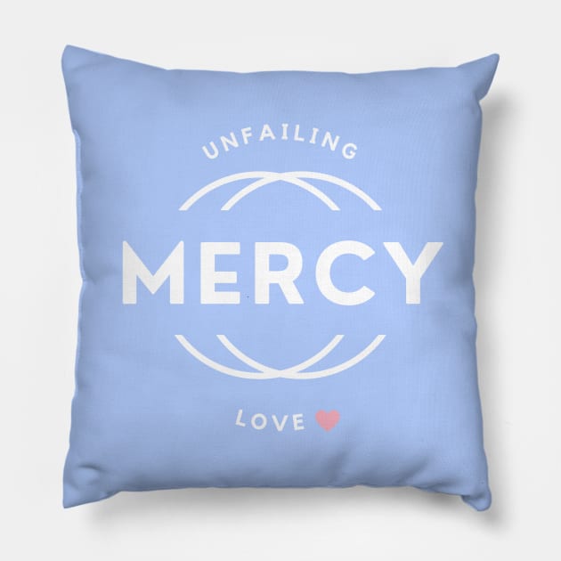 Unfailing Mercy Love to the World Heart Pillow by Mission Bear