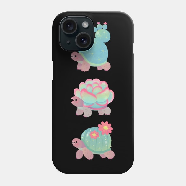 Cactus tortoise Phone Case by pikaole