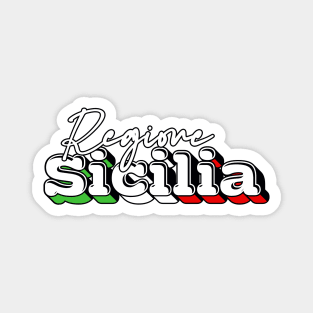 Regione Sicilia --- Retro Design Magnet