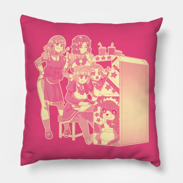 Maid Arcade Pillow by CoinboxTees