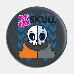 Pop Punk Skull Pin