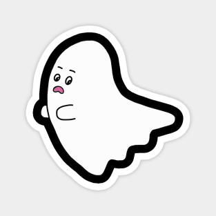 Scared ghost (pocket sized) Magnet