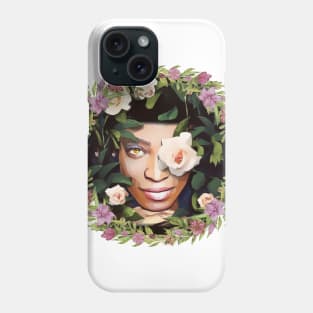 Floral Black Queen Phone Case