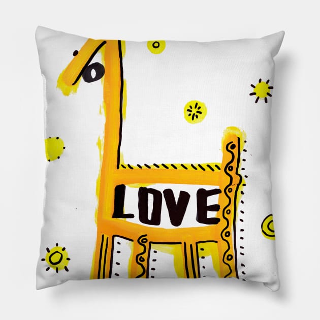 horse Pillow by Angel Rivas