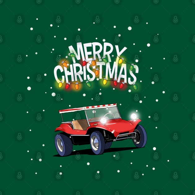 Baja Beach Buggy Christmas Jumper design. by Webazoot