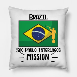 Brazil Sao Paulo Interlagos Mormon LDS Mission Missionary Gift Idea Pillow