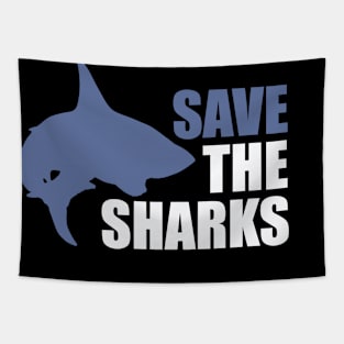 Save the Sharks save the fins Tapestry