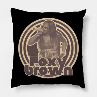 Foxy brown vintage Pillow