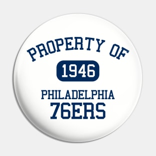 Property of Philadelphia 76ers Pin