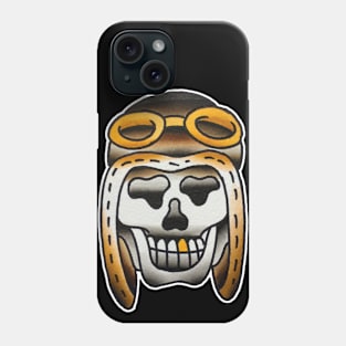 Pilot Skull Tattoo Design Phone Case