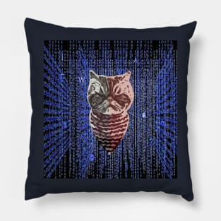 Hacker Cat Cyber Security Classic Pillow