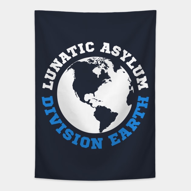 Lunatic Asylum Division Earth Tapestry by Bumblebeast