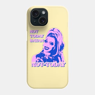 Not Today Satan, Not Today Bianca Del Rio Pastel Pop Art. RPDR Drag Race quotes Phone Case