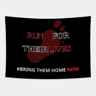 "Run for Thrills: Lives Matter Tee #BringThemHomeNow #AIEvolution" Tapestry