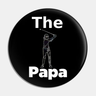 The Golfing Papa Pin