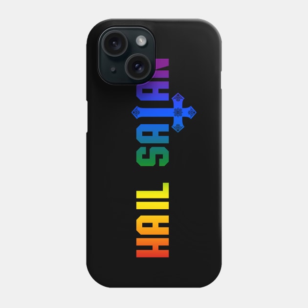 Hail Satan Rainbow | Satanic Pride LGBTQ Phone Case by WearSatan