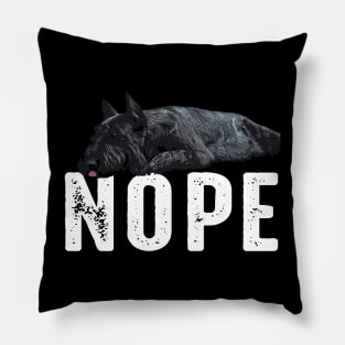 Urban Canine Carousel Schnauzer NOPE, Stylish Tee Collection Pillow