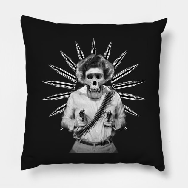 Gun Girl Pillow by thechristianbernal