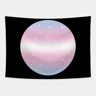 Starry Night Trans Pride Tapestry