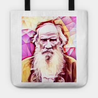 Leo Tolstoy Pink Portrait | Leo Tolstoy Artwork 13 Tote