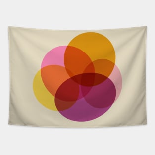 Color Mix Circles Tapestry