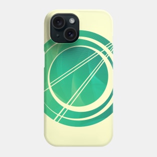 Geometric circle mint minimal Phone Case