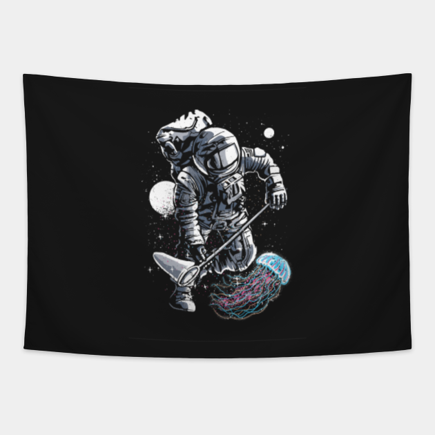 Astronaut Jellyfish - Astronaut - Tapestry | TeePublic